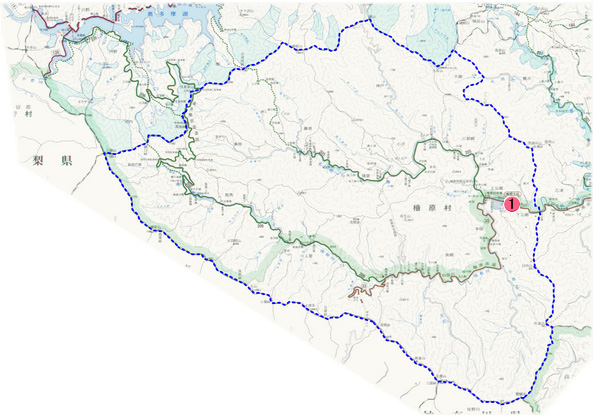 檜原村の事業の地図