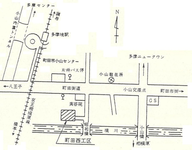 町田西工区案内図