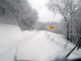 積雪の周遊道路