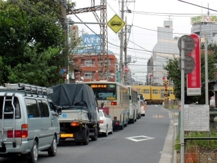 西武石神井_石神井１号踏切(富士街道)高架化前撮影の写真