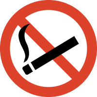 Image of No smoking in the park.
