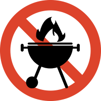 Image of No open flame (stoves etc.) 