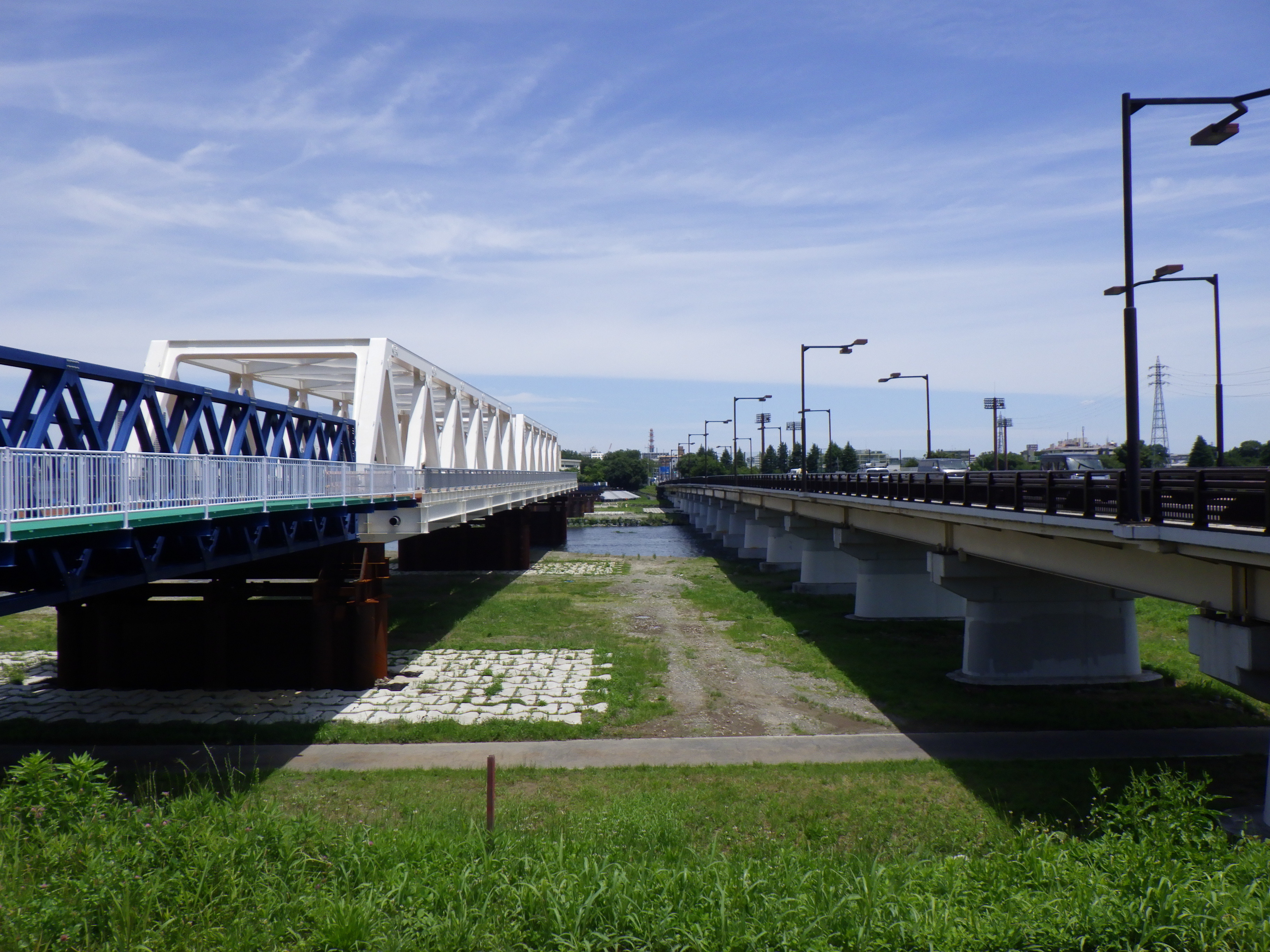 日野橋（仮橋）の写真