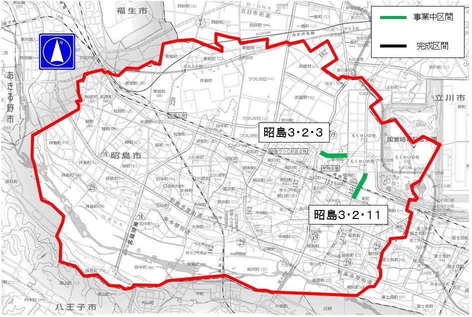 昭島市地図