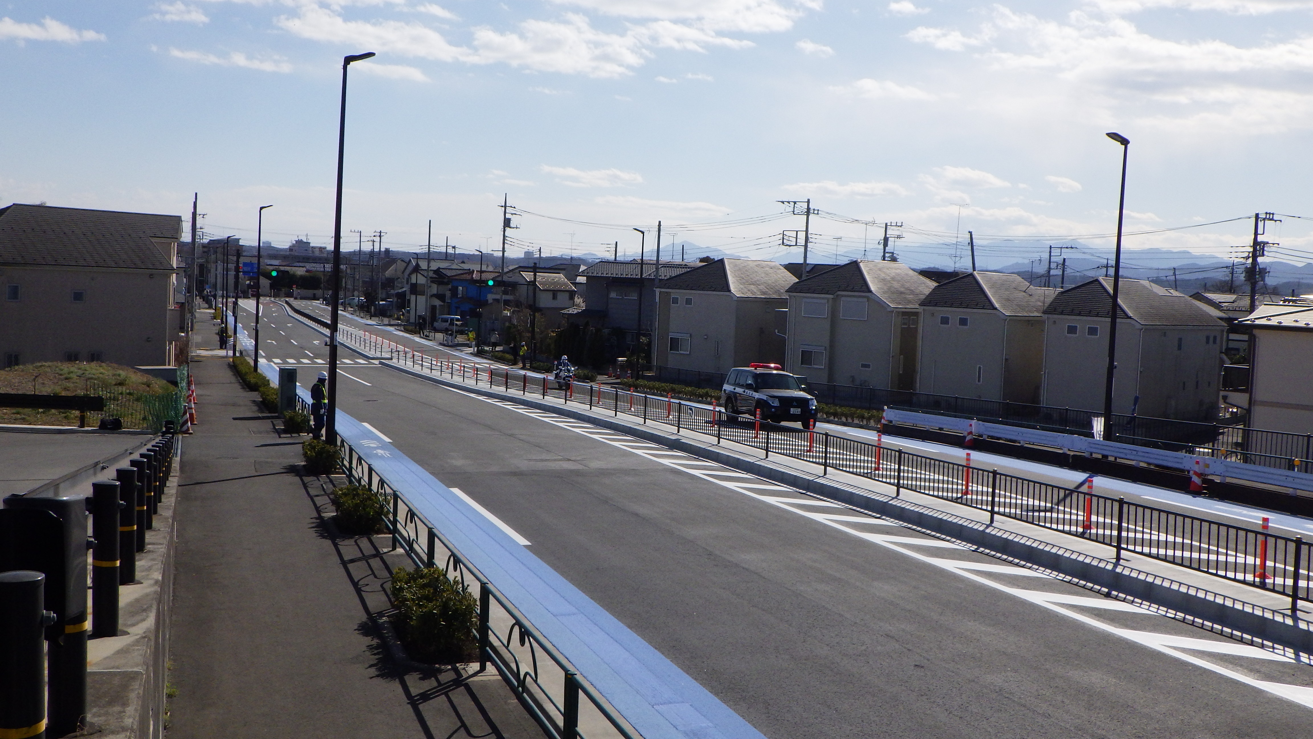 福生3・3・30号武蔵野工業線　暫定交通開放　写真２