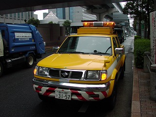 写真 道路巡回車による巡回