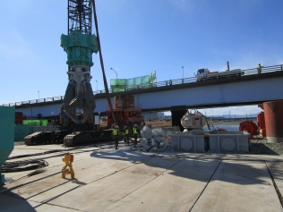 旧橋脚基礎部撤去状況