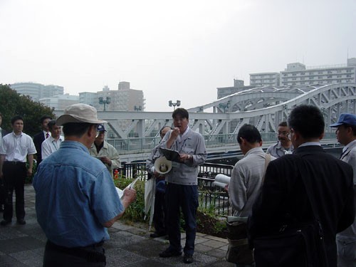 白鬚東地区の視察状況