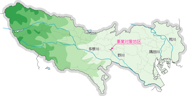 事業対象地区の画像