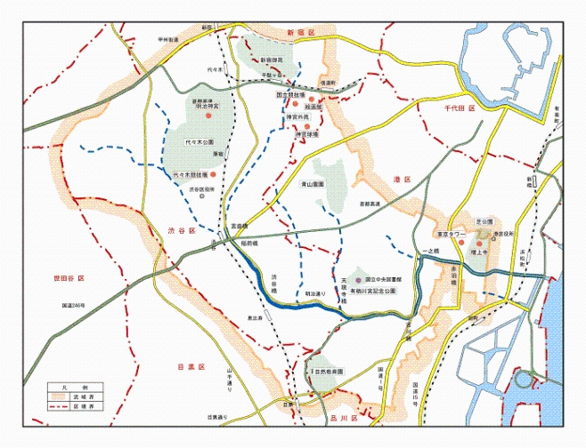 流域内名所公園図