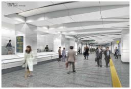 新宿副都心4号街路地下道　改修後イメージの写真