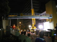 橋梁の維持補修　歩道橋の撤去の写真