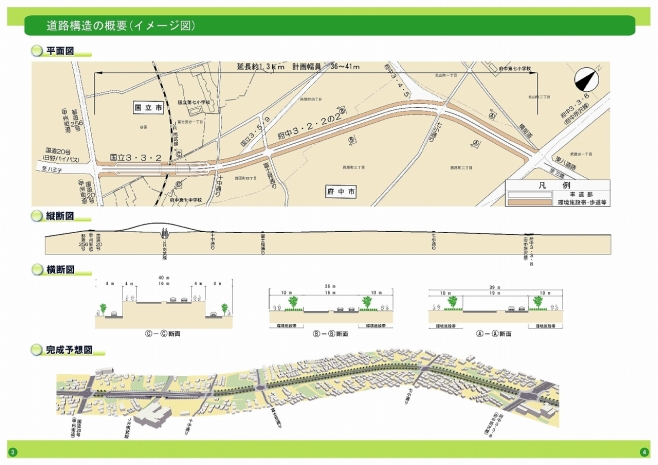道路構造図 別ウィンドウで表示します