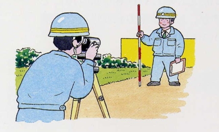 用地測量のイメージ