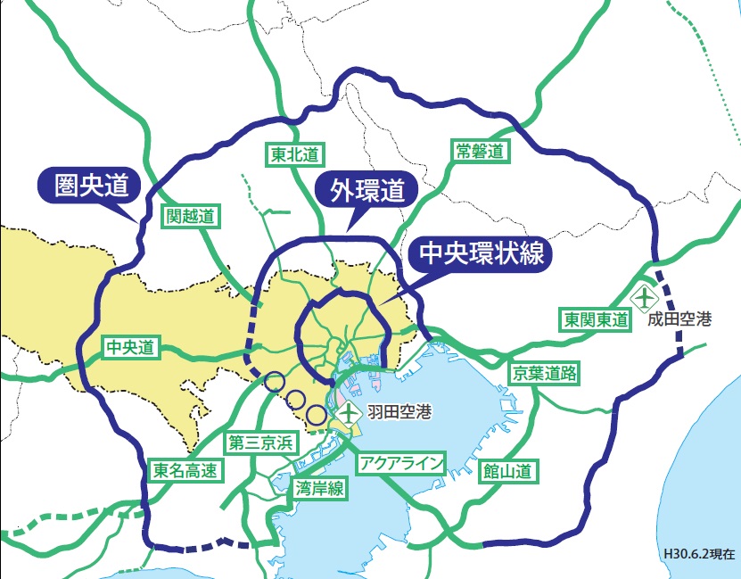 三環状道路ネットワーク図