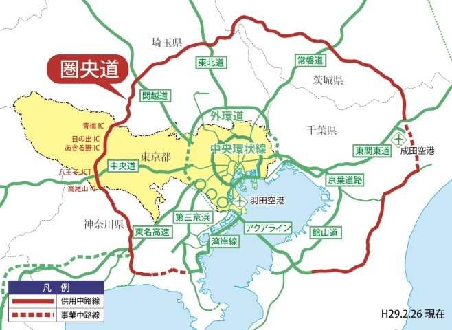 圏央道の図