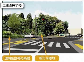 岩崎橋付近（工事の完了後）