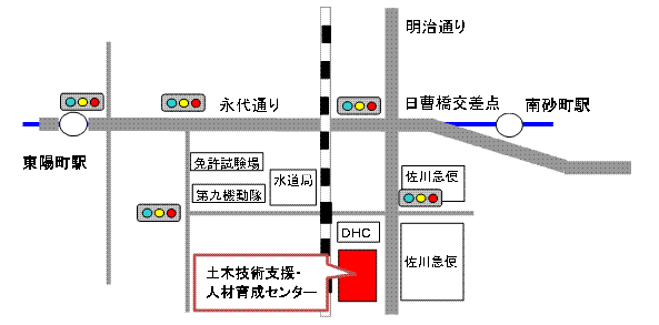土木技術支援・人材育成センター地図