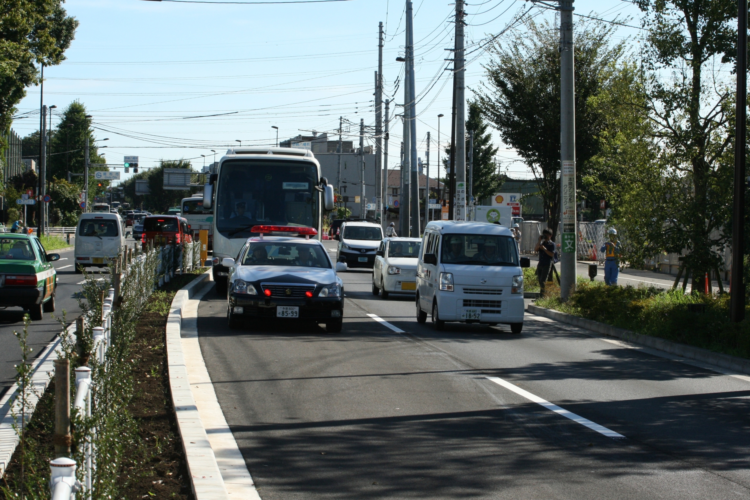 ４車線化の様子