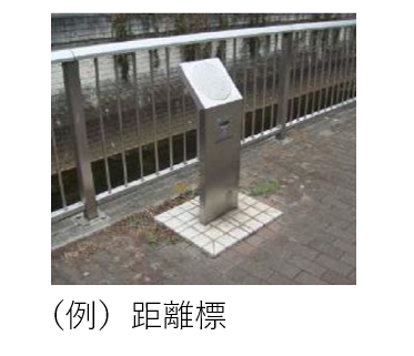 写真の例　距離標